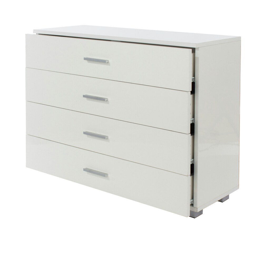 image 1 of Lido, 4 Chest Of Drawers White