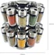 image 3 of Cole & Mason Cambridge 20 Glass Rotating Spice Rack, Spice and Herb Organiser/Storage, Glass Spice Jars with Labels, Herbs and Spices Included