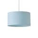 image 1 of ValueLights Reni Duck Egg Blue Fabric Ceiling Lamp Shade (D)35cm | Blue