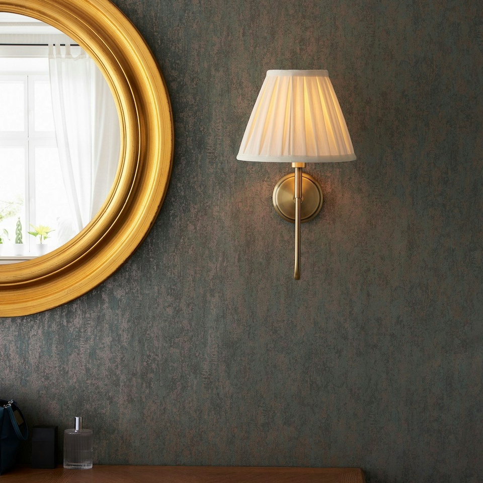 image 1 of Rouen Fitting Only Wall Lamp, Antique Brass Plate