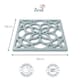 image 2 of Zeal Square Silicone Heritage Trivet, 18cm, Duck Egg Blue
