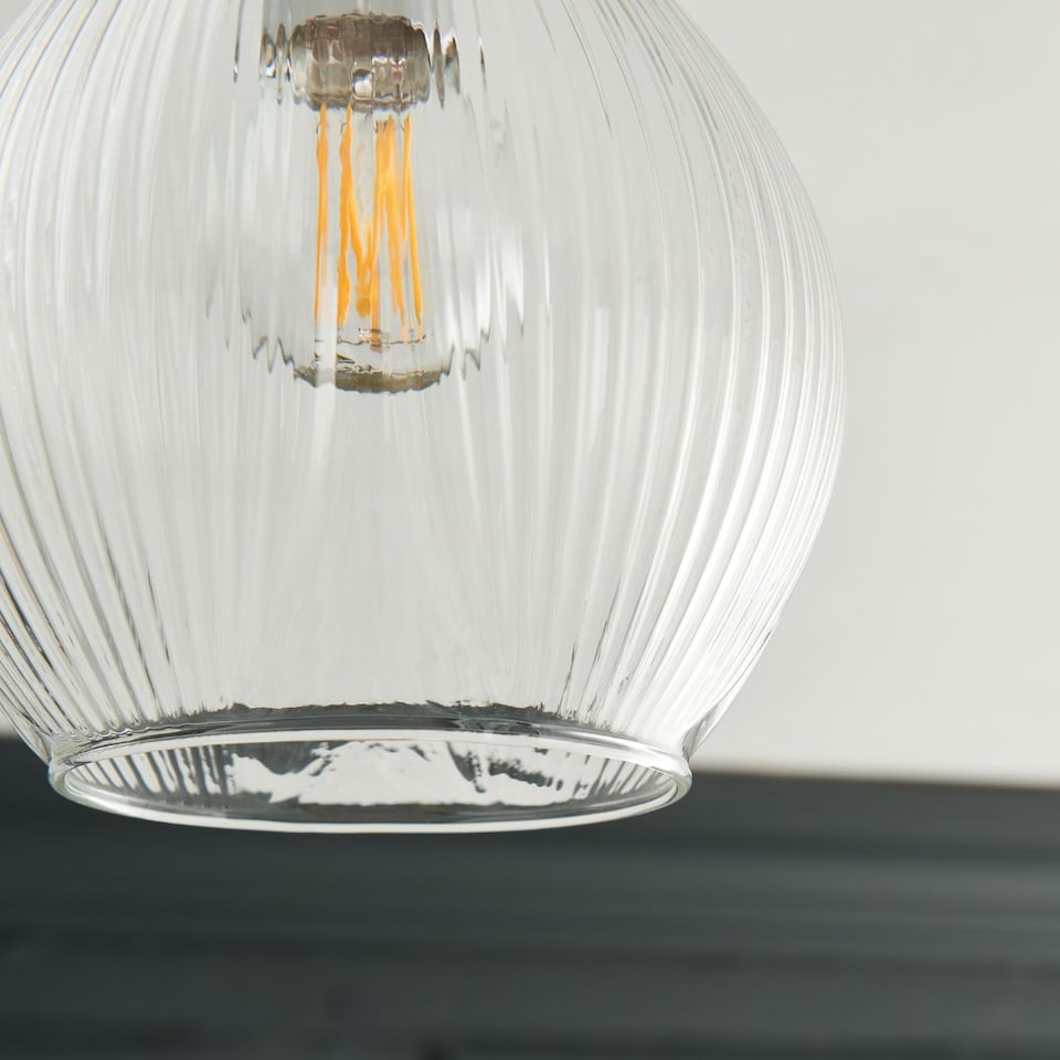 image 1 of Hamilton 3 Light Polished Chrome Semi Flush Ceiling Light