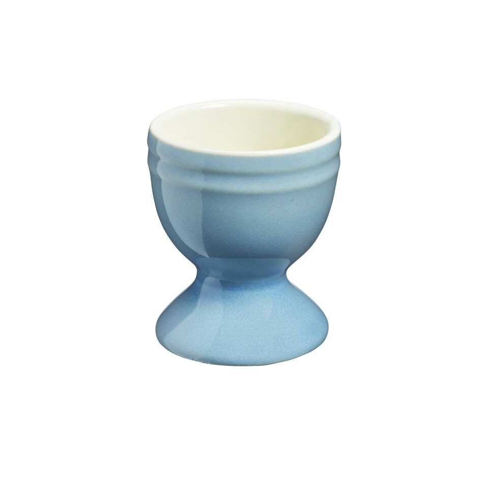 image 1 of Cooks Professional 4 Piece Egg Cup Set | Made From Durable Stoneware | Blue