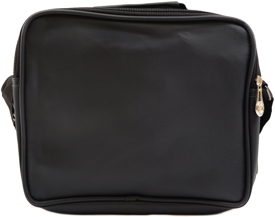 image 1 of Lorenz Smooth Canvas Style Work / Travel 'Small Messenger' Cross Body Bag | Grey | Grey