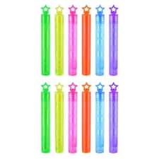 Assorted Neon Star Party Bubble Tubes - Pack of 12