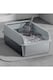 image 2 of Living and Home Semi-Closed Anti-Splash Cat Litter Box Pet Toilet | Grey