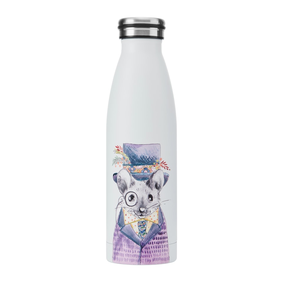 image 1 of Mikasa Water Bottle Mouse Stainless Steel 500ml | White | 500ml