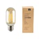 image 1 of ValueLights 5 Pack Filament E27 Amber Glass Radio Valve Light Bulbs | Clear