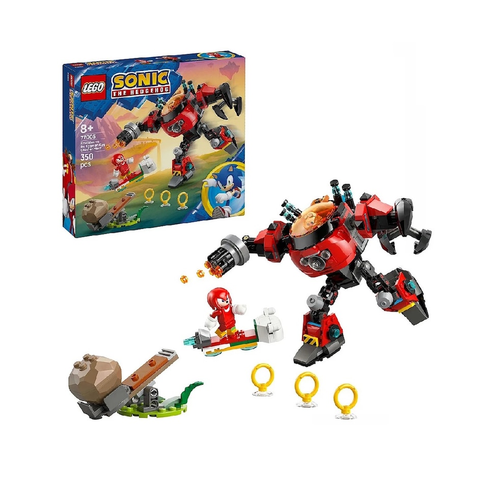 image 1 of Lego Sonic 77005 Knuckles Vs. Dr. Eggman Egg Crusher Mech 350 Piece Set