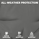 image 4 of Outsunny Seat Cushions with Machine Washable Cover | Grey | Dark Grey | 46 x 42 x 7 cm