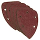 image 4 of Hook And Loop Detail Sanding Pads Discs 140mm Triangular 120 Grit Fine 25pc