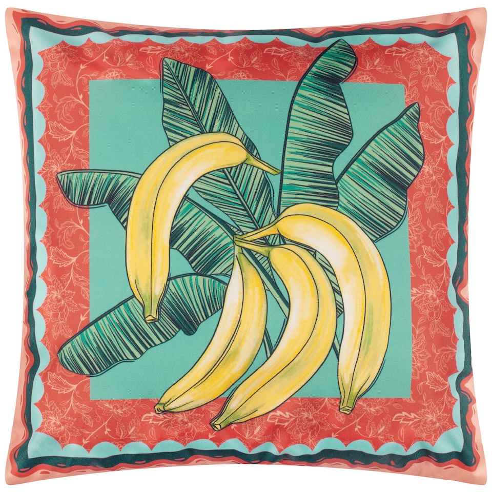 image 1 of Furn Anemone Bananas Printed Outdoor Cushion