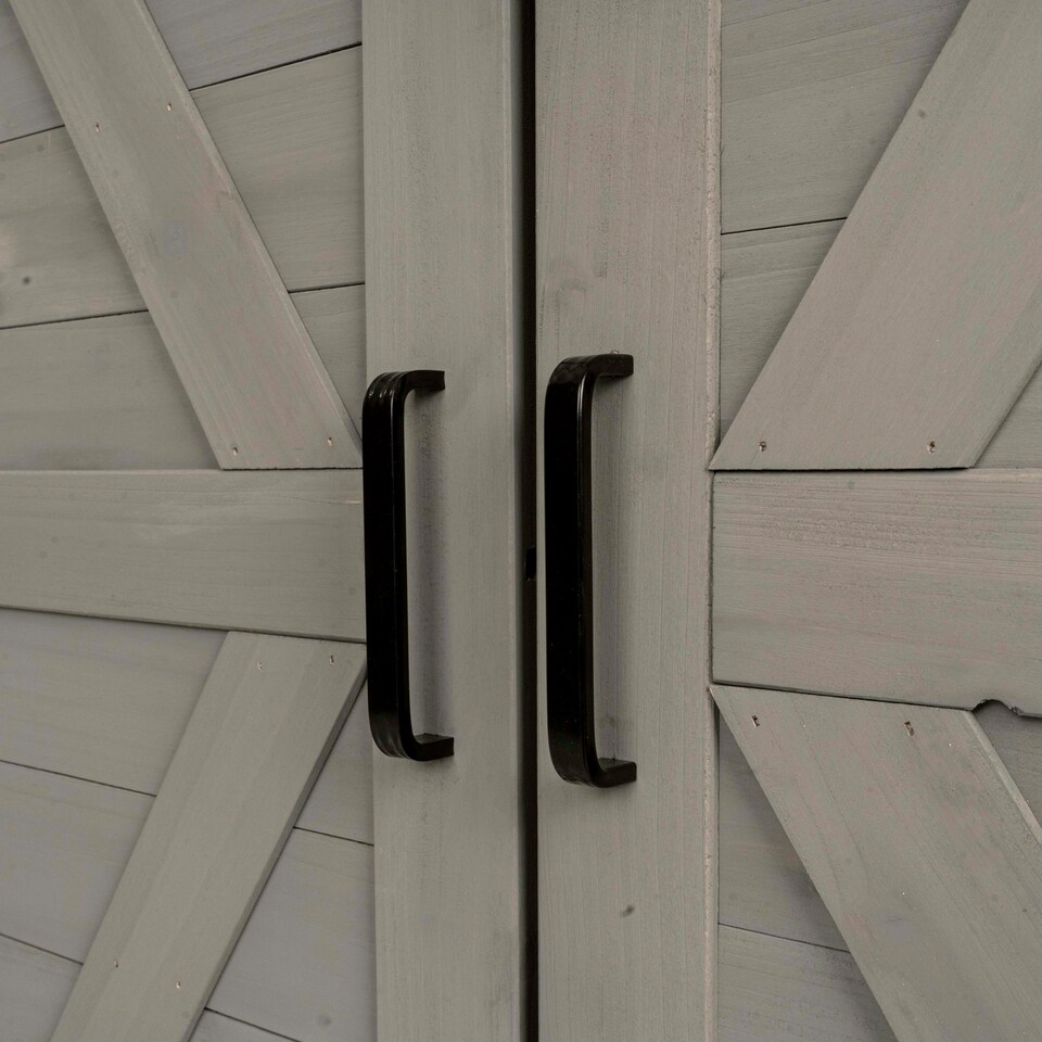 image 1 of Small Garden Wooden Storage Shed Grey
