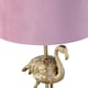 image 4 of Flamingo - Gold Table Lamp with Pink Velvet Shade Gold | Pink
