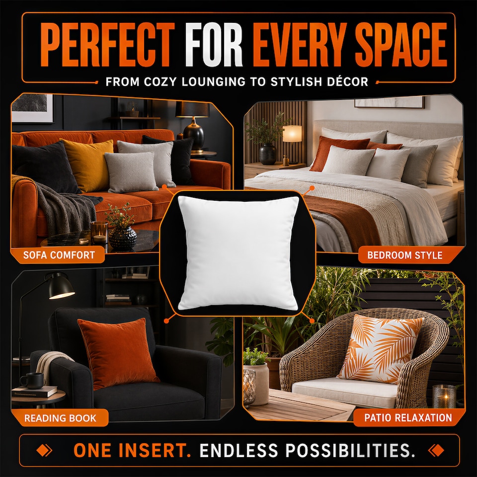 image 1 of Premium Hollowfibre Cushion Inserts (Pack of 4)