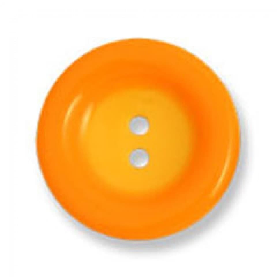 Trimits Orange Round Fashion Buttons for Dressmaking - 15mm - per value pack of 50