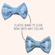 image 4 of Tails of Glory Blue Tweed and Velvet Bow Set
