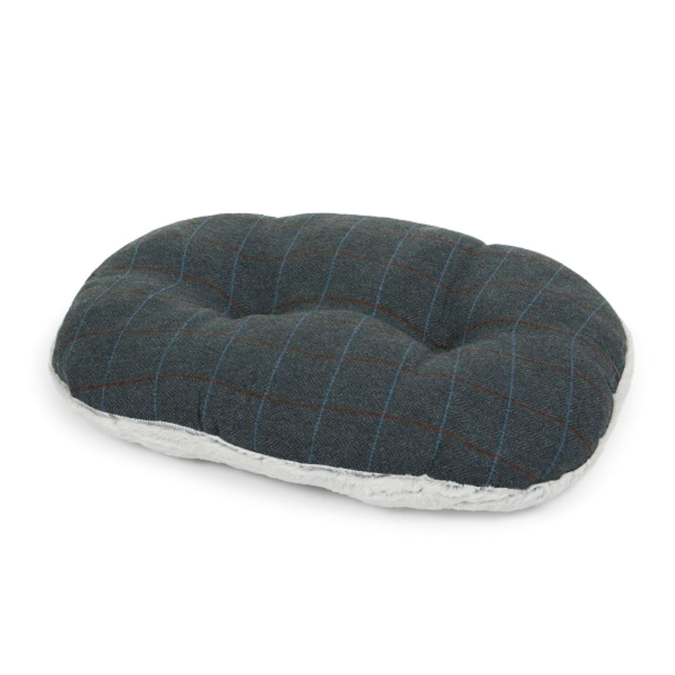 PETFACE TWILIGHT TWEED OVAL PET CUSHION LRG