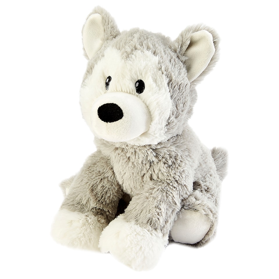 image 1 of Warmies Plush Husky Microwavable, Scented with French Lavender, Hot or Cold Teddy for Relaxation and Warm Relief, Weighted Teddy