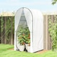 image 2 of Outsunny Mini Greenhouse, Small Greenhouse with PE Base, White | White | White