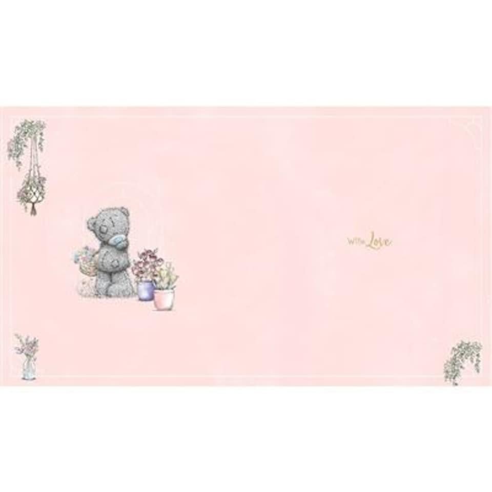 image 1 of Bear With Vase Of Flowers Mother's Day Card