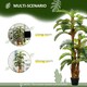 image 3 of Outsunny Artificial Palm Plant Fake Tree for Home Office, 150cm