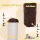 image 6 of PawHut Floor to Ceiling Cat Tree 5-Tier Climbing Tower Scratching Post