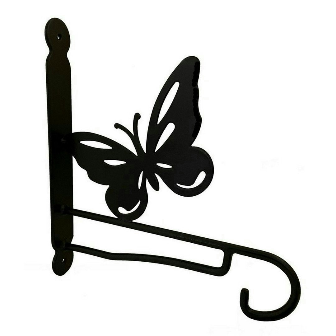 Poppyforge Butterfly Feature Bracket - Steel - Powder Coated Black