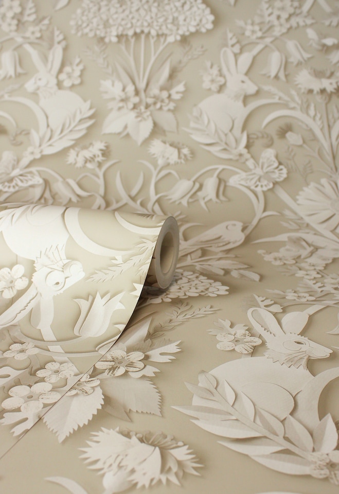 image 1 of Fine Decor FD43606 Woodland Wallpaper, Natural