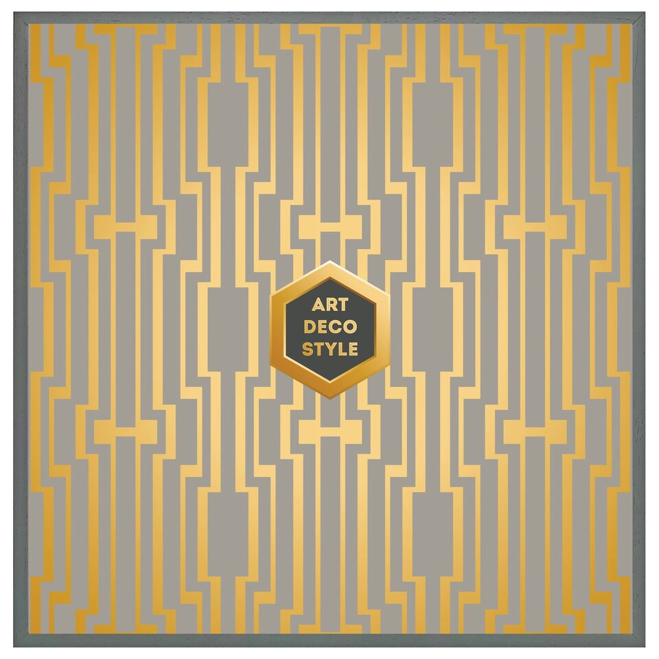image 1 of Art deco style (Picutre Frame) Black | M