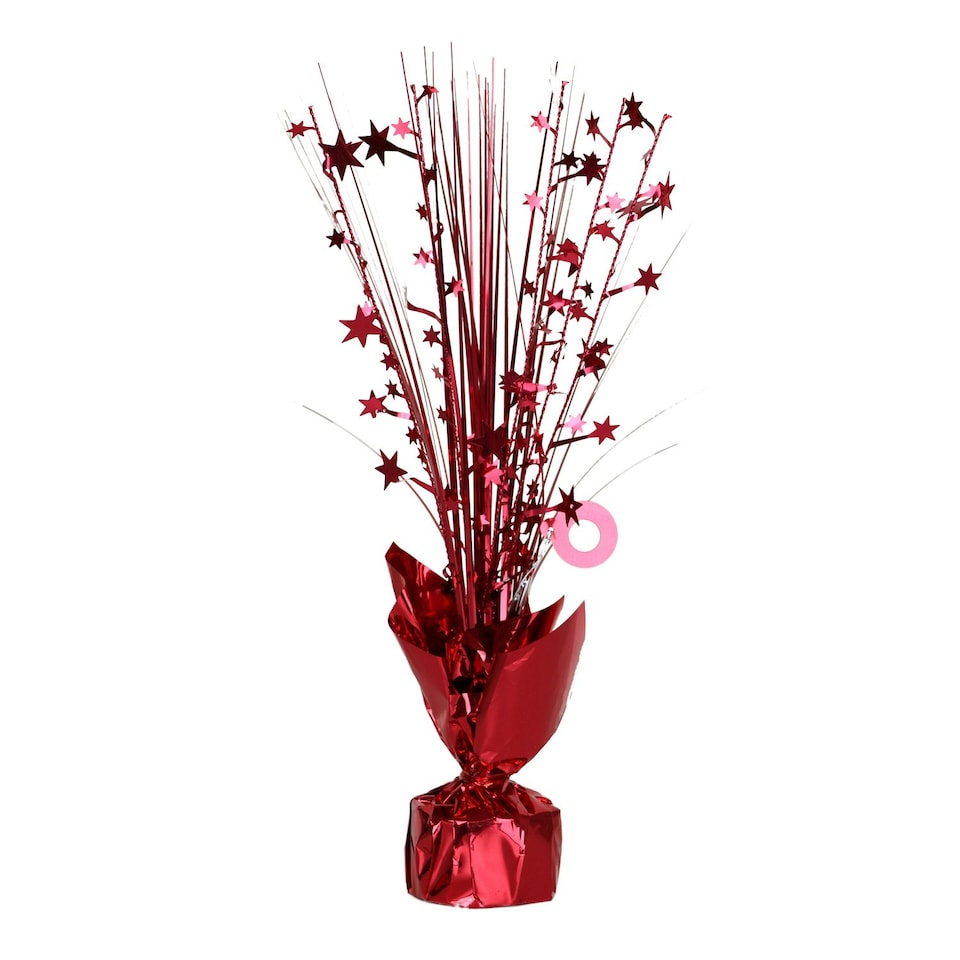Amscan Spray Balloon Weight Centrepiece - Red - One Size