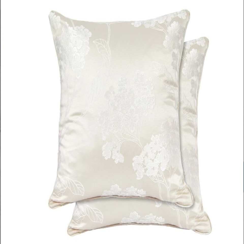 image 1 of English Garden Cushion Cover Cream Cream | Cream