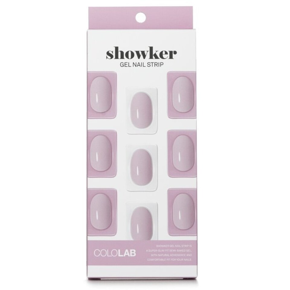 image 1 of Showker Gel Nail Strip # Csf311 Lovely Violet - 1pcs