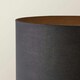 image 4 of ValueLights Large Matt Black Curved Stem Marble Floor Lamp Coffee Table Light - Black Shade + LED Bulb