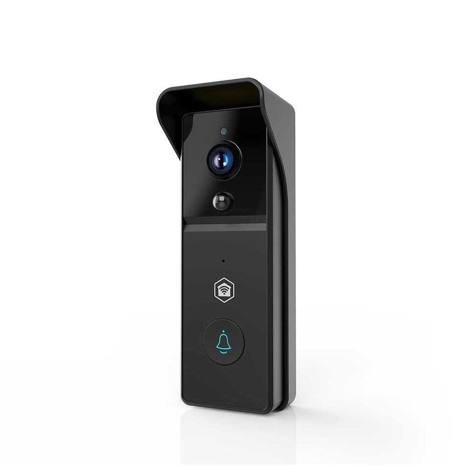 image 1 of NEDIS Smart Wi-Fi Video Doorbell Camera with Chime, 3MP Full HD 1296p, Wireless Battery Powered with Motion Sensor, Night Vision and 2-Way Audio