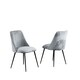 image 1 of Morandi Velvet Dining Chairs - Set of 2 - Silver