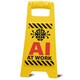 image 1 of Desk Warning Sign - AI At Work