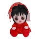 image 1 of Beetlejuice Phunny Lydia Deetz Wedding Dress Plush Toy - Red/Black - One Size