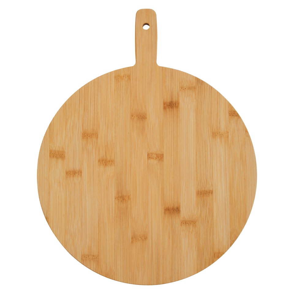 image 1 of Interiors by Premier Bamboo Wood Chopping Board, Natural Wood Round Chopping Board For Kitchen Counter Top, Wood Chopping Board
