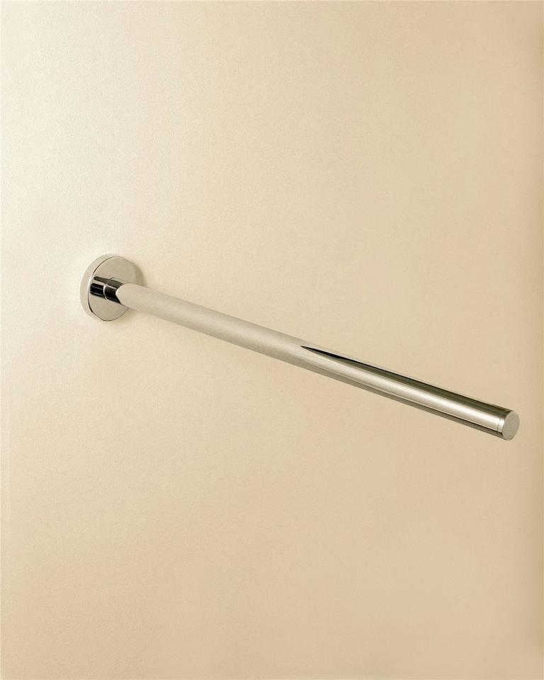 image 1 of Cosmic Wall Mounted Towel Round Rack with Chrome Finish for Bathroom 41 cm