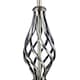 image 2 of Traditional Brushed Antique Brass Table Lamp Base with Twist Metal Stem Design | Gold | Antique Brass | 1