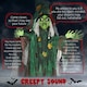 image 3 of HOMCOM 6ft Outdoor Halloween Decoration Witch, Standing Witch Prop Life Size with Sound and Motion Activated, Light Up Eyes Magical Heart, Talking Sound, Posable Arms, Moving Head