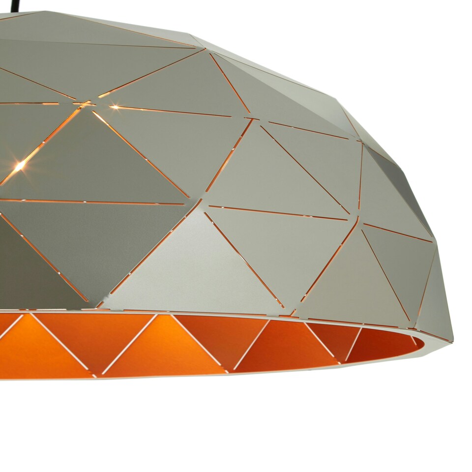 image 1 of Interiors by Premier Large Silver Dome Pendant Light