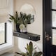 image 3 of SoBuy FRG43-SCH,Floating Shelf with 2 Drawers | Black | Black | 1