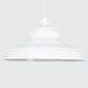 image 2 of ValueLights Vintage Retro Style Gloss White Metal Easy Fit Ceiling Pendant Lamp Shade