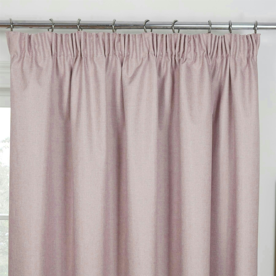 image 1 of Eclipse Pencil Pleat Blackout Curtains - Pink - 229cm x 229cm