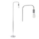 image 1 of Leroy - Chrome 151cm Exposed Bulb Floor Lamp | Chrome | Small | 1