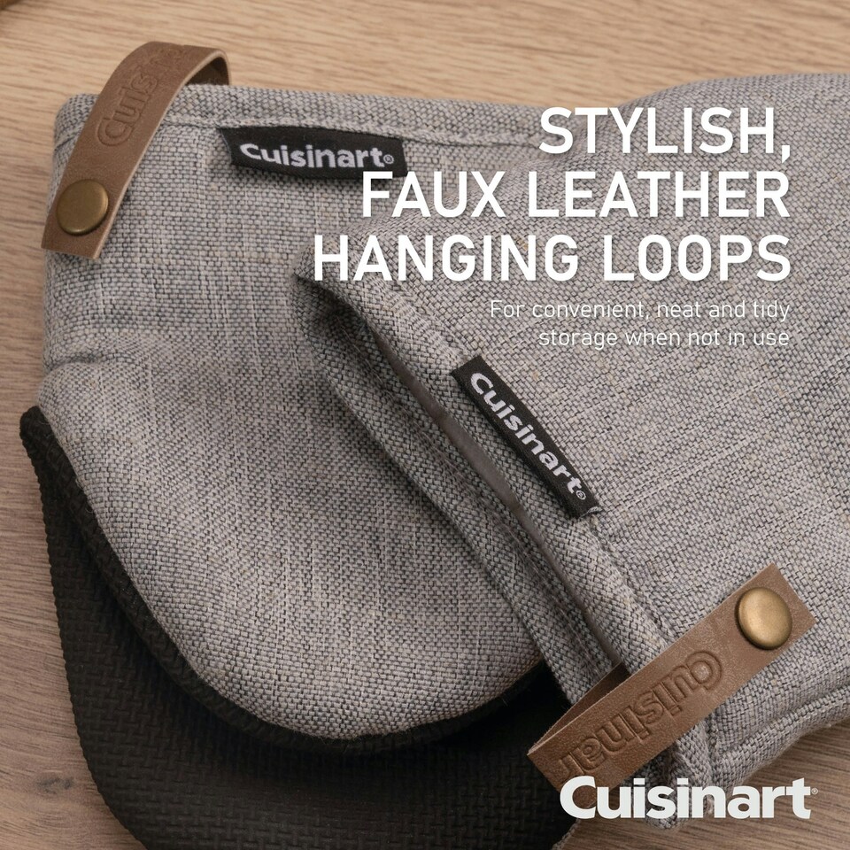 image 1 of Cuisinart Neoprene Mini Mitt, 2 Piece - Grey