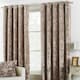 image 1 of Paoletti Verona Crushed Velvet Oyster Eyelet Curtains 168 x 137cm