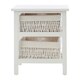 image 4 of White 2 Maize Baskets Storage Unit White